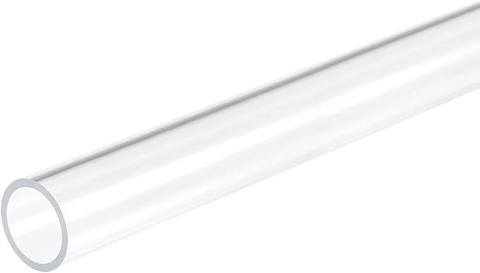 DMiotech 16mm x 20mm 20" Clear Acrylic Pipe Rigid Plastic Tubing for Aquarium Water Pipe, Water Cooling System, Plumbing