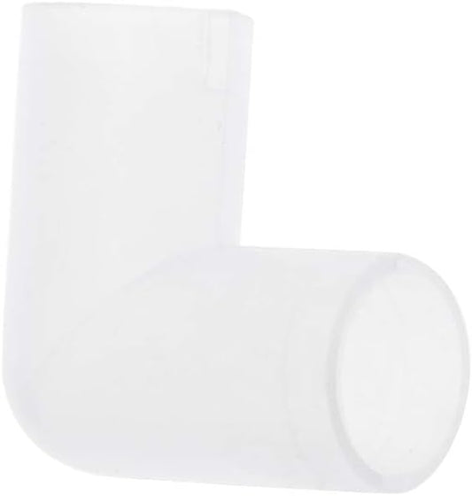 Plastic Fitting Water Tube Connector 3/8 Inch Elbow Adapter for Aquarium Water System Poultry Waterer Equipment White Aquarium Heater Light Thermometers Gravel Sand Decorations