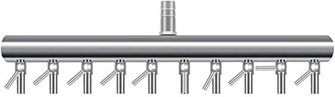 Aquarium Air Valve 10 Way Aquarium Fish Tank Inline Manifold Air Flow Pump Tubing Splitter Lever Control Valve