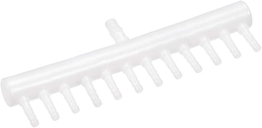 uxcell 8mm to 4mm 12 Way Aquarium Air Line Tubing Splitter Connector Fish Tank Plastic Air Flow Divider Oxygen Splitter Lever Valve