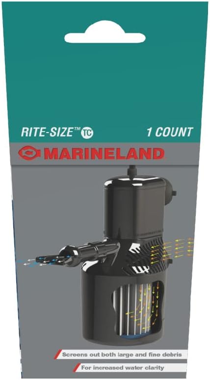 MarineLand Micron Magnum 200 Polishing Internal Canister Filter for Aquariums up to 60 Gallons, Crystal Clean Water