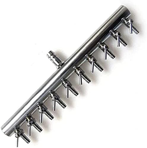 Aquarium Air Valve 10 Way Aquarium Fish Tank Inline Manifold Air Flow Pump Tubing Splitter Lever Control Valve