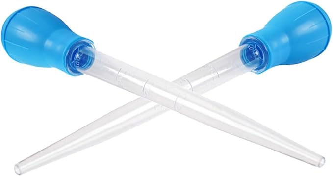 NOLITOY 3sets Coral Feeder Dropper 50ml Aquarium Water Clean and Pipette Cleaner Kit 2pcs*3