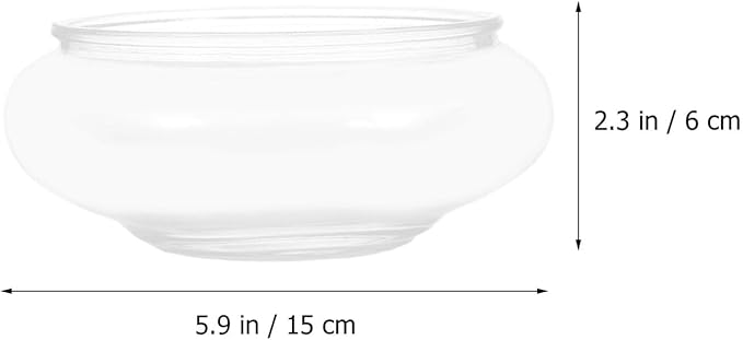 Flower Glass Vase Bowl Terrarium Succulent Planter: Glass Vase Bowl Hydroponic Planter Floral Container Fish Clear Bubble Floating Candle