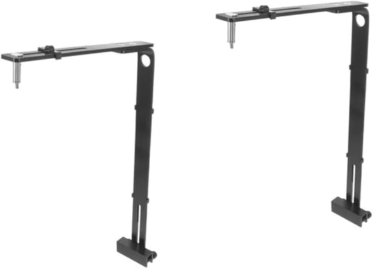 2pcs Fish Tank Light Bracket Aquarium Light Bracket Canister Lights Monitor My Life Fish Tank LED Aquarium Decorations Aquarium Hanging Plant Black Aluminum Alloy