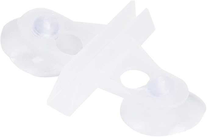 40PCS PVC Aquarium Fish Suction Cup Separating Board Divider Support (White)