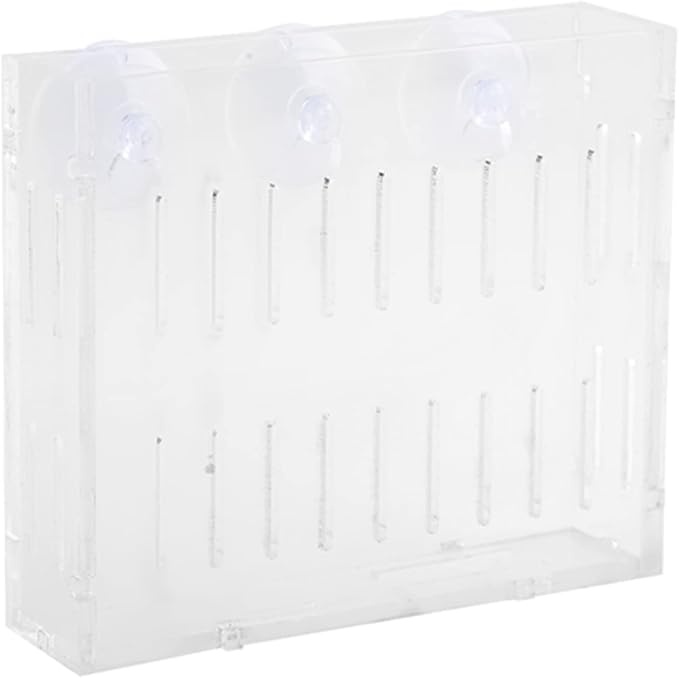 Aquarium Plant Grass Cup Transparent Water Plant Growing Holder, Acrylic Fish Water Plants Planter Grass Container with Suction Cups, Decorative Aquarium Plant Grass Cup