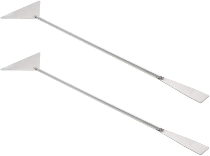 Utoolmart Substrate Spatula Stainless Steel Aquarium Fish Tank Aquatic Plants Tool 2 pcs
