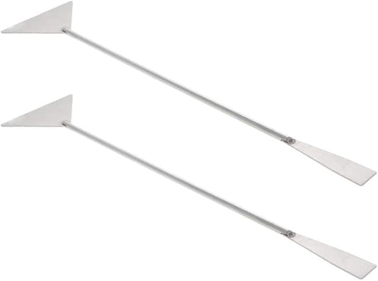 Utoolmart Substrate Spatula Stainless Steel Aquarium Fish Tank Aquatic Plants Tool 2 pcs