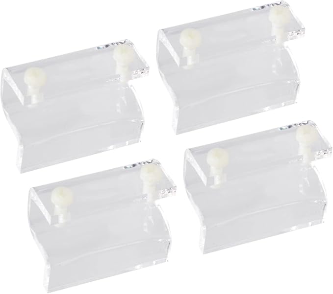 BESPORTBLE 8pcs Aquarium Support Bracket Acrylic Fish Tank Cover Holder for Open Tanks Holds Securely for Thick