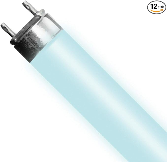Helios 12Pack T5 Bulb 39W Aquarium Light Bulb HO for 33" 3 ft 6500K 10000K Actinic Pink (12x Super Blue)