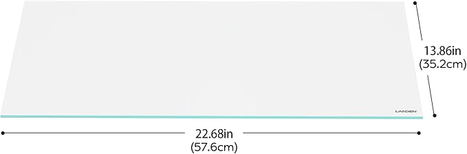 LANDEN 4mm Thick Clear Glass Aquarium Lid,Includes 4 Clips for Secure Placement, 576 x 352mm(22.68x13.86 inches) for 584-588 mm Inner Length Aquariums,Adapted to LANDEN SD604545,RF604540