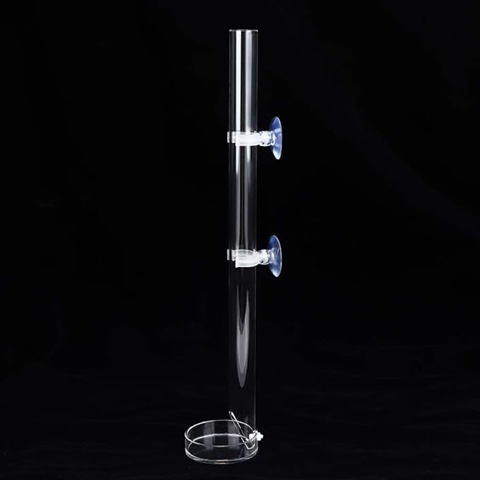 Estink Aquarium Feeding Tube, Acrylic Transparent Fish Feeder for Crystal Shrimp, Tropical Fish (Tube Length 40 cm)