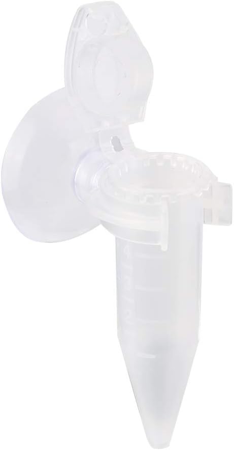 Aquarium Feeding Tube Fish Shrimp Larvae Feeder Fish Feeding Feeder Tapered Funnel Feed Cup with Suction Cup Shrimp Feeding Tube