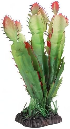 Reptile Habitats, Landscaping Plant Decoration Terrarium Decor Plastic Aquarium Artificial Plants for Aquarium Fish Reptile Terrarium