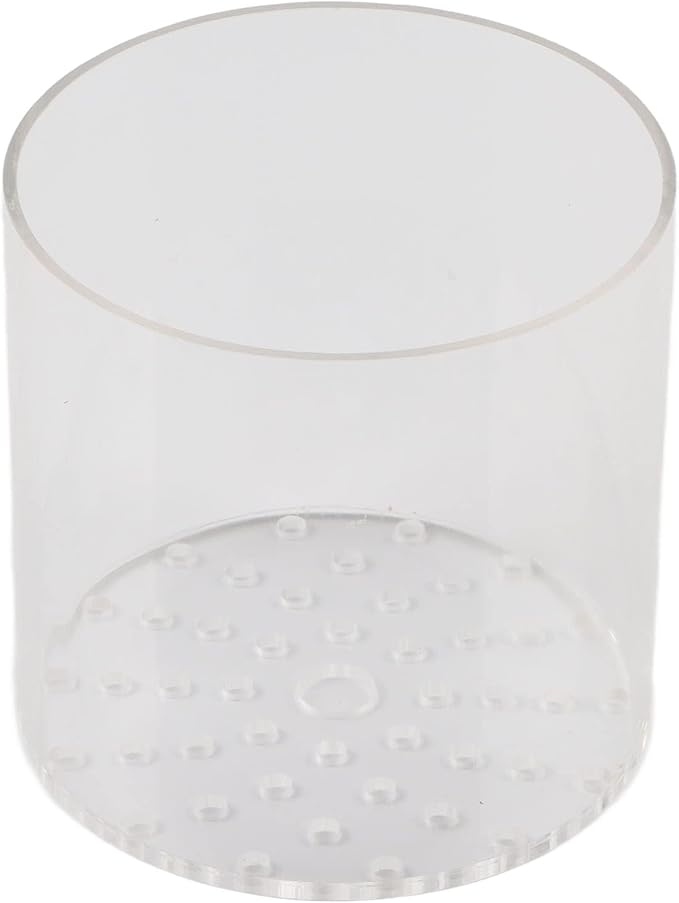 Acrylic Transparent Coral Feeder Cover, Shrimp Device for Aquarium Fish, Safe Coral Environment to Observe Coral Health (120mm)