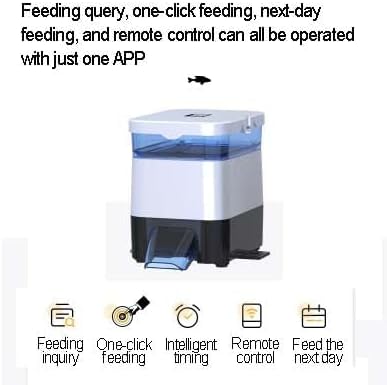 2.8L Solar Automatic Fish Feeder WiFi App Controlled Programmable Timer Multi-Power Supply for Outdoor Ponds and Indoor Aquariums