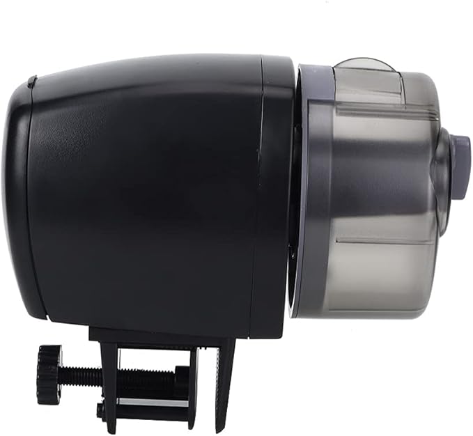 Adjustable Automatic Feeder Food Timer for Fish Tank Aquarium, 50-100g Capacity with Display Screen - Easy Scheduled Feeding, Clip & Hook Fixing, Ideal for Travel and Holiday