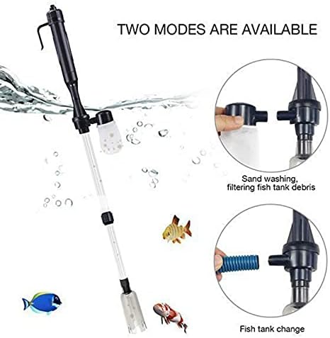 ZTBH Submersible Sump Pump Electric Aquarium Gravel Cleaner 220V Fish Tank Water Change Pump Cleaning Tool Sand Washer Vacuum Gravel Siphon Filter Cleaner Transfer Pump