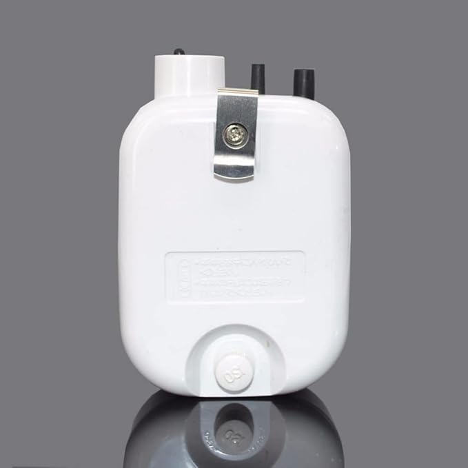 Ochine Battery Operated Quiet Oxygen Aquarium Air Pump, Portable Fish Aerator with One Outlet, Tan, Outdoor Fishing, Fish Transportation and Power Outages