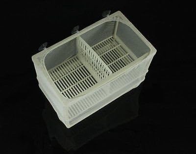 Aquarium Breeder & Isolation Tank 10 Inches Long, Fine Mesh Net Breeding Box, Isolate Fry, Hatching Box, Juvenile Baby Fish Spawning Incubator