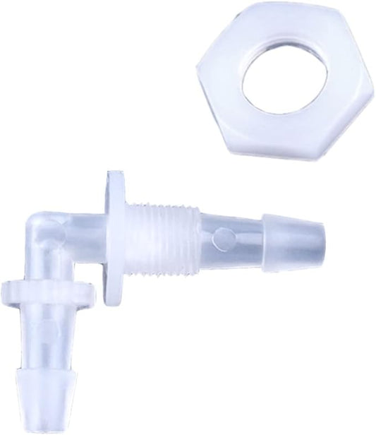 5Pcs Hex Nut PP Pagoda Elbow Connectors Aquarium Tank Air Pump Hose Joints Irrigation Pipe Fittings,5.6-G1I8-5.6