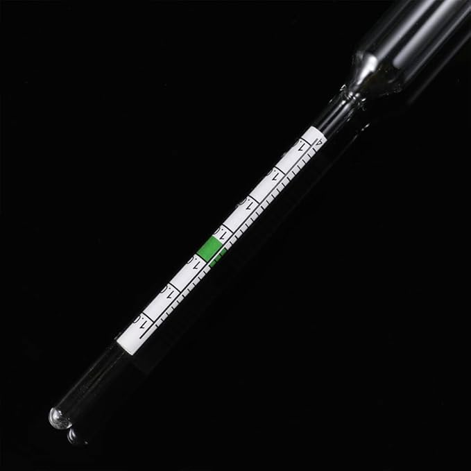 balacoo 4 Pcs Aquarium Hydrometer with Thermometer for Fish Tank Saltwater Salinity Measurement Floating Accurate Areometer 7.87In