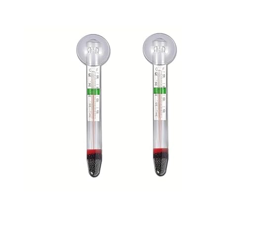 LABO Floating Aquarium Thermometer – Glass, Mercury-Free Fish Tank Thermometer, Safe Thermometer for Fish Tank, Ideal for Freshwater and Saltwater Aquariums