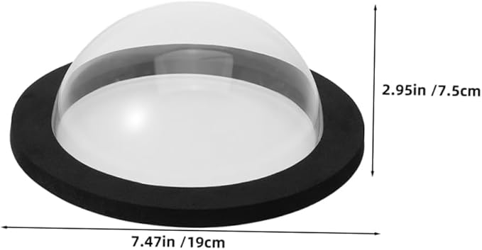 LIOOBO 2Pcs Clear Acrylic Floating Fish Dome for Garden Outdoor Fish Sanctuary Cover Easy Installation for Observation and Relaxation