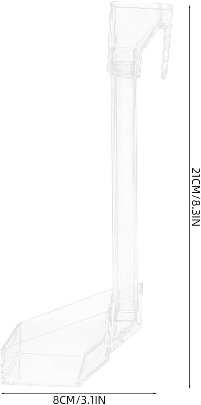 Acrylic Hanging Fish Feeder with Shrimp Feeding Dish and 21cm Feed Tube for Aquarium Tanks Automatic Aquarium Feeder Suitable for Fish and Shrimp Feeding