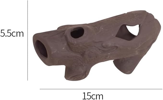Red Soil, Purple Sand, Fish and Shrimp shelter Holes，Aquarium Decoration，Aquarium Ornament Plastic Fish Tank Decoration for Aquarium Landscape (Purple Sand Tree Head)