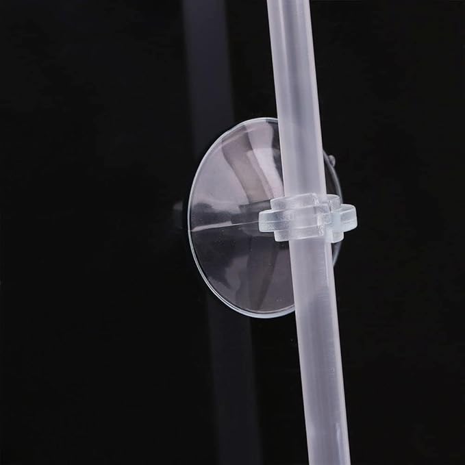 20Pcs Black Aquarium Suction Cup, Cup Holder Sucker Tube Sucker Clear Airline Tube Clips Holders Clamps for Fish Tank Tubing Aquarium Air Pump Accessories, Aquarium Pumps and Filters
