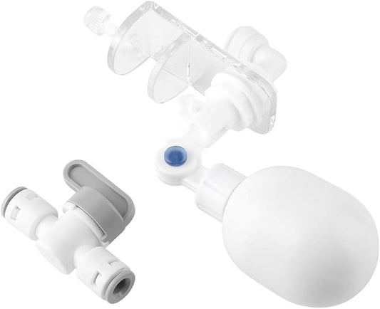 Auto Water Controller, AutotopOff System Adjustable Valve Mounting Tube Valve Kit, Plastic Valve Shut Off Ball Switch, Water Filler Controller for Home Aquariums
