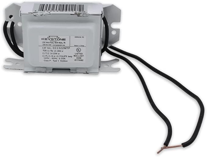 lumenivo Fluorescent Ballast for Solus IG13-20EL 120 V Aquarium Light Ballast - 1-Lamp - T8 F20T8-20W - 1 Pack