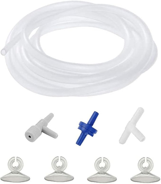 Corner Filter Bio Sponge Ceramic Air Pump Driven for Fry Shrimp Fish Tank Aquarium Up to 40 Gal ea. (Air tubing kit)