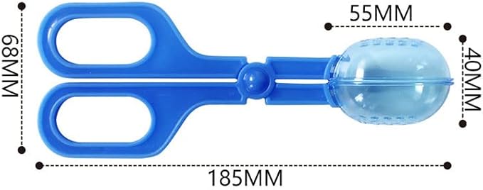 Ximimark 3 pcs Classic Aquarium Litter Blue Clear Reptile Poop Clamp Tool Kit New