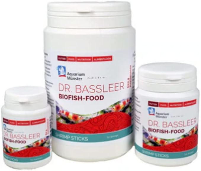 Bassleer Dr Biofish Food Green - Premium Granulated Fish Food for Herbivores, Enriched with Moringa and Chlorella, Suitable for Fresh & Marine Water (3X-Lrg, 680g)