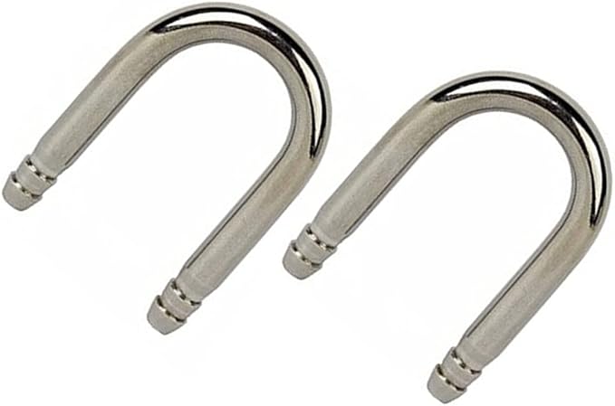 luzen 2Pcs Stainless Steel Aquarium U-Shape Tubes Fish Tank Air Pump co2 Oxygen System U-Shape Tube Connector Aquarium Accessories, Silver