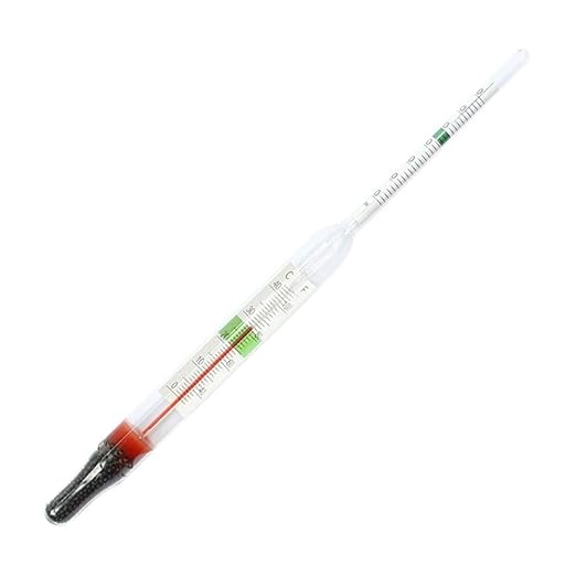 Aquarium Glass Float Hydrometer With Thermometer Salt Marine 20cm NEW