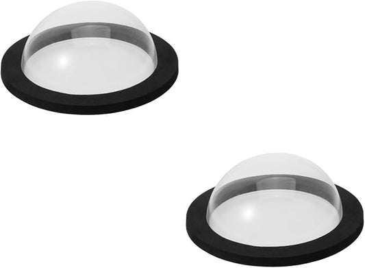 balacoo 2pcs Floating Fish Dome Transparent Cover Convenient Acrylic Floating Cover for Supplies Base for Easy Installation and Maintenance