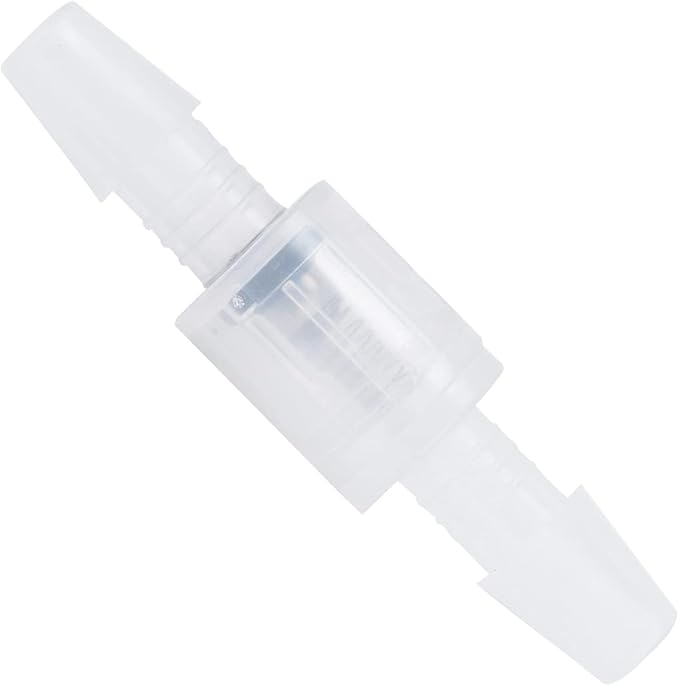 Check Valve Air Pump Accessories PP NonSlip Airtight Valve for Aquarium Hydroponics Air Tubing 1/4 Inch (1/4'')