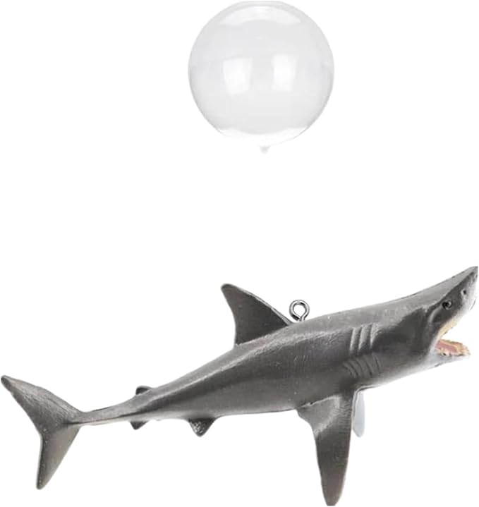 1 Pc Floating Shark Ornament - Adjustable Aquarium Shark Animal Decor | Aquarium Floating Shark Ornaments Thematic Ornaments Suitable for Aquarium All Kinds of Fish Tank and Home, Shark Pool Décor