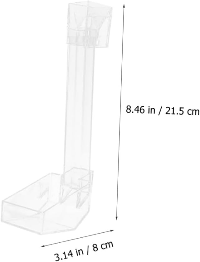 TOYANDONA Aquarium Fish Feeder Shrimp Feeding Tube 21cm Acrylic Automatic Feeder for Betta Tank Vacation Feeding Aquarium Accessories