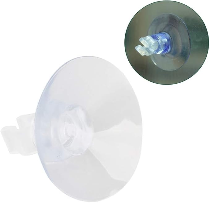 Aquarium Suction Cups 20pcs Clear Airline Tube Clips Holders Clamps 3/16 '' for Fish Tank Tubing