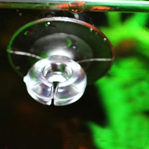 10Pcs Aquarium Suction Cup Clips Set, Fish Tank Air Line Holder, Clear Plastic for Glass Fish Supples