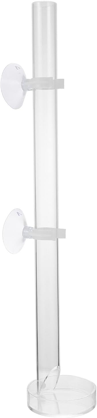 NUOBESTY Aquarium Shrimp Feeding Tool with Sucker and Tray, 40cm Acrylic Fish Tank Feeder Tube for Automatic Feeding in Shrimp and Fish Tanks