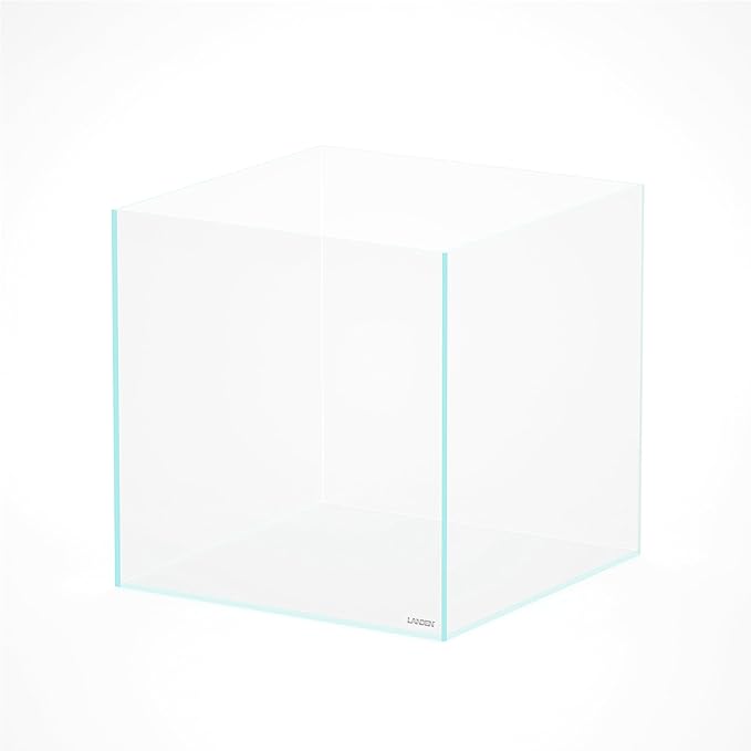 LANDEN 52.4 Gallons Cube Rimless Low Iron Aquarium Fish Tank,23.62" L × 23.62" W × 23.62" H (60cm x 60cm x60cm) 10mm Thickness with Nano Foam Leveling Mat Included