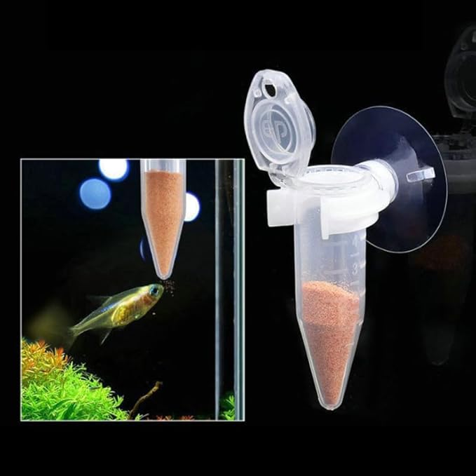 Acrylic Fish Tank Isolation Box 6"x4"x4" - No Assembly - Clear View Breeding Hatchery with Suction Cups & Feeding Kit (Fish Feeder - Pipette Included