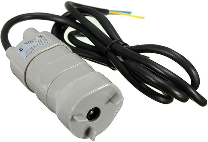 JT-500 DC 12V Submersible Water Pump - 5M High Head 600L/H (10L/min) for Aquarium/Pond/Fountain, 6-15V Adjustable Motor