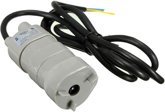 JT-500 DC 12V Submersible Water Pump - 5M High Head 600L/H (10L/min) for Aquarium/Pond/Fountain, 6-15V Adjustable Motor